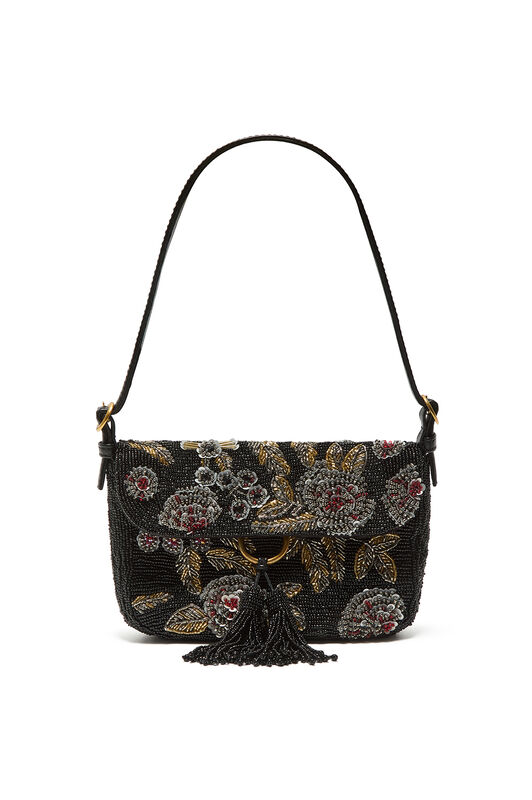 Maliparmi BORSA PICCOLA A SPALLA NOCTURNAL ROSE Nero BF001391245