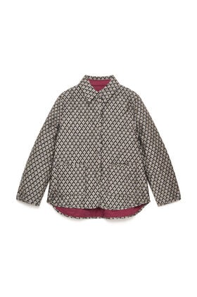 Maliparmi GEOMETRIC JACQUARD JACKET Grey JA536550678 Maliparmi GEOMETRIC JACQUARD JACKET Grey JA536550678