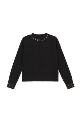 Maliparmi WOOL EMBROIDERY KNIT Black JQ512875100 Maliparmi WOOL EMBROIDERY KNIT Black JQ512875100