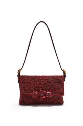 Maliparmi ICONIC BEADS SMALL SHOULDER BAG Burgundy BF000591242