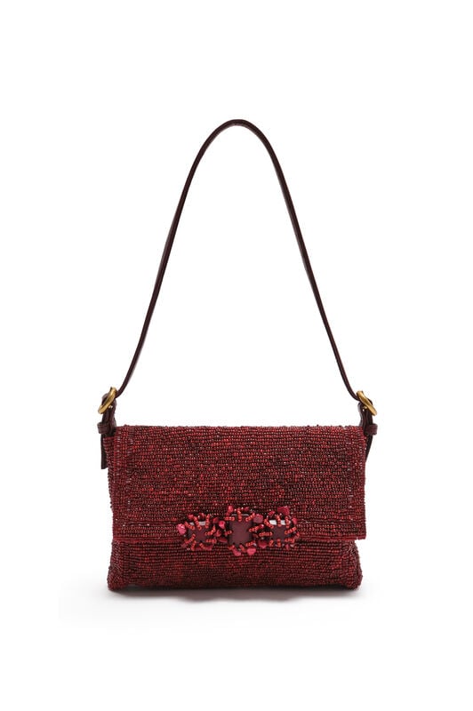 Maliparmi ICONIC BEADS SMALL SHOULDER BAG Burgundy BF000591242