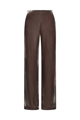 Maliparmi VELVET FLOW TROUSER Cool Brown JH757962026