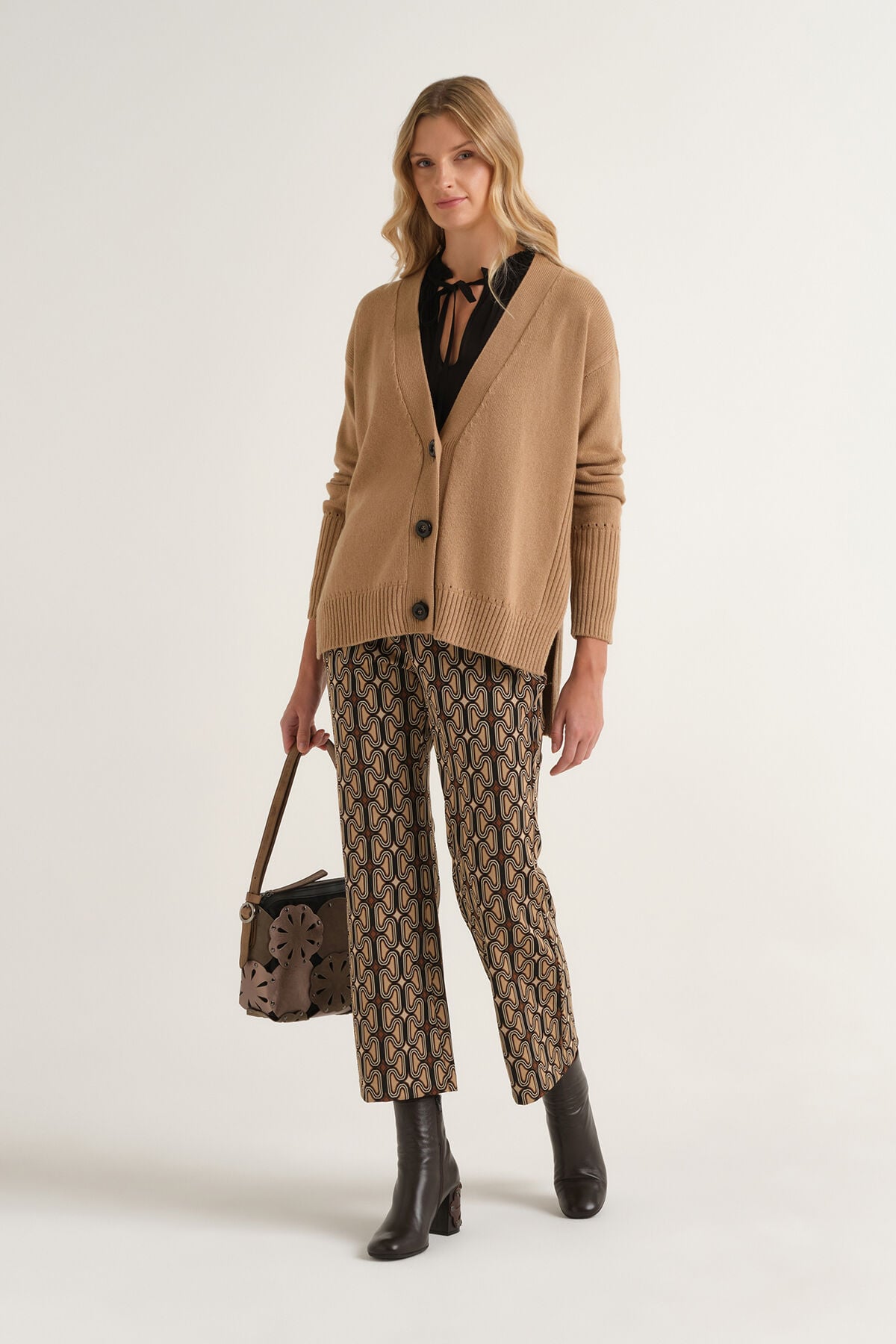 Maliparmi CARDIGAN CASHMERE MERINOS Beige JN371674315