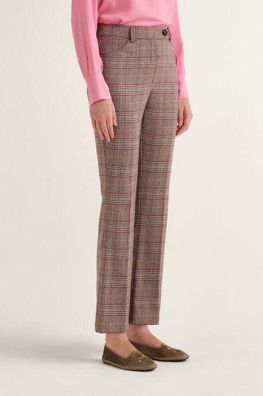 Maliparmi CHROMATIC CHECK PANTALÓN Rosa JH808120299 Maliparmi CHROMATIC CHECK PANTALÓN Rosa JH808120299