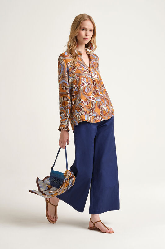 Malìparmi CAMICIA COLLECTION PRINT Cuoio JM103331027