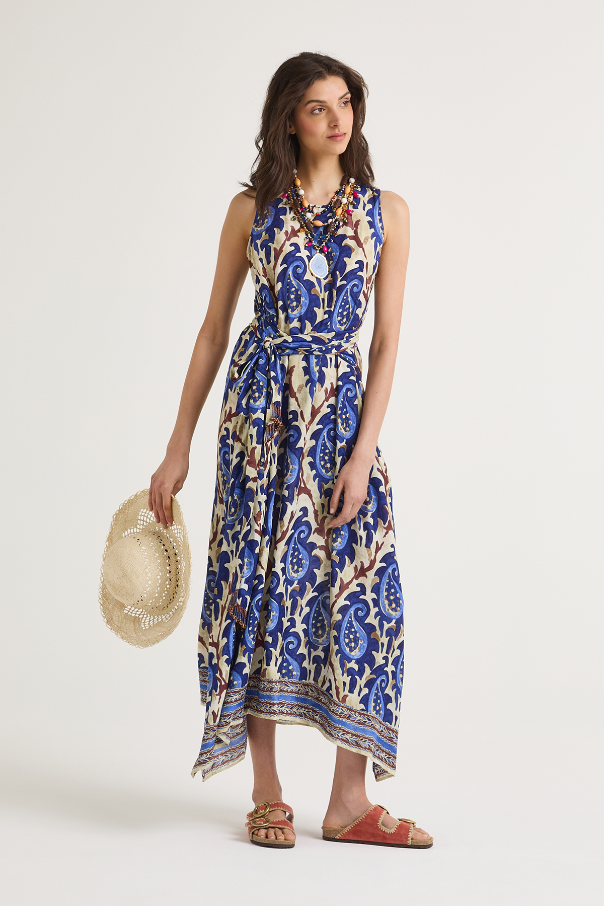 ワンピース MALIPARMI Woman Dress Blue JF641370230 D8053 JF664150626_D8046_1.jpg